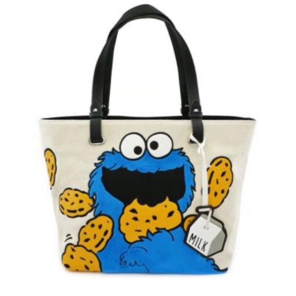 Loungefly Handbags - 24HR DROP ⬇️ Lungefly Cookie Monster Felt Tote bag